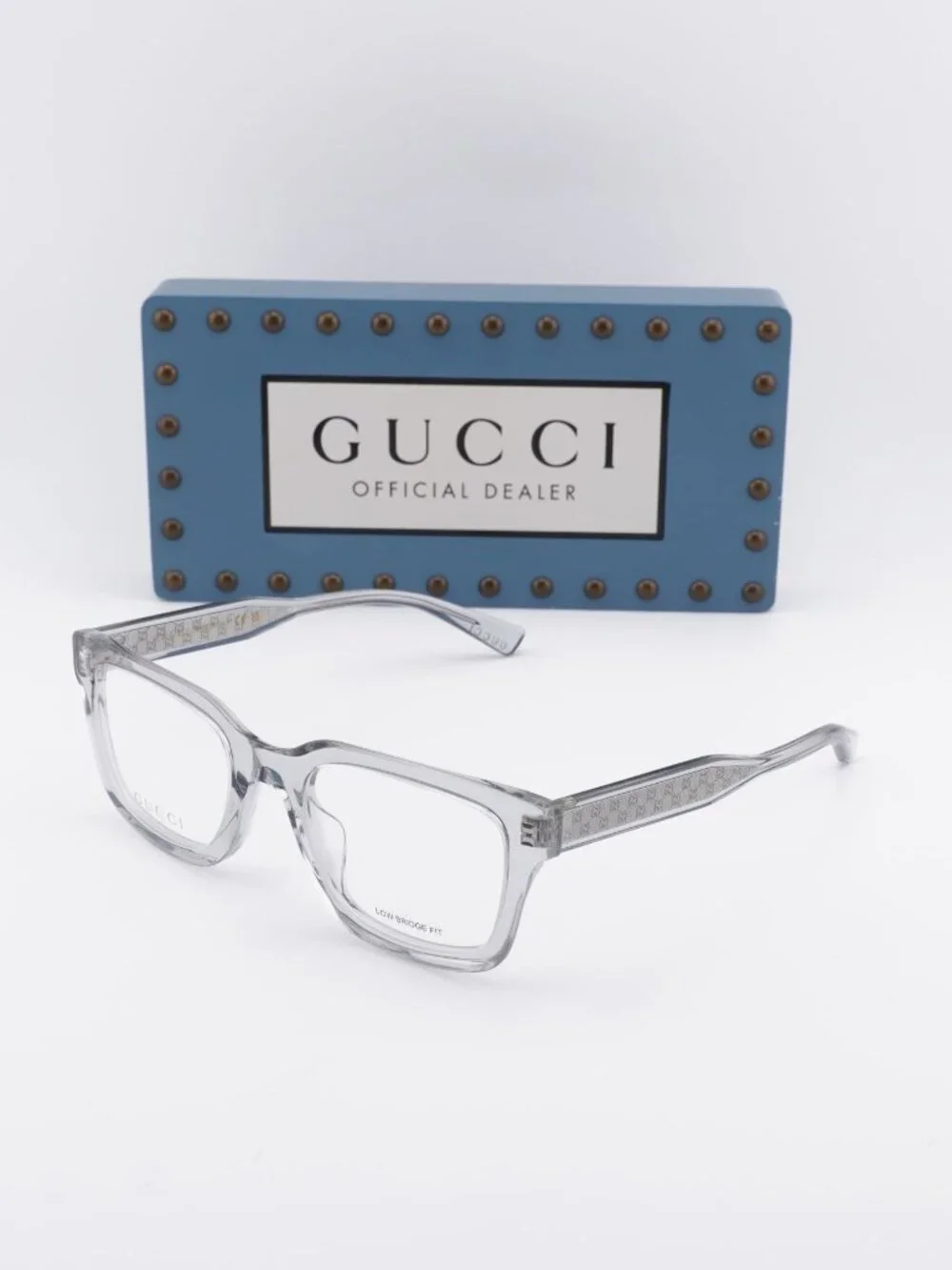 Gucci GG2071OL 005 Rectangle Eyeglasses 52mm - Transparent Grey